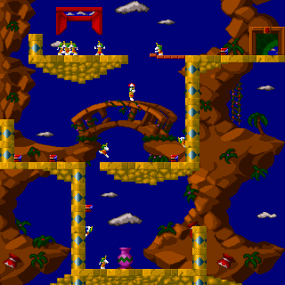 Overview: The Lemmings Chronicles / All New World of Lemmings, Amiga, Egyptian, 5